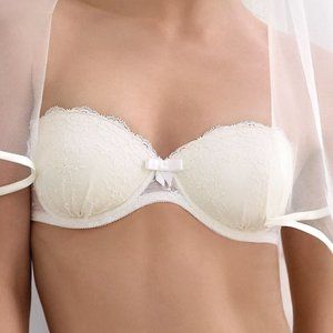 NWT 34B Strapless White Underwired Bra Orig. $101